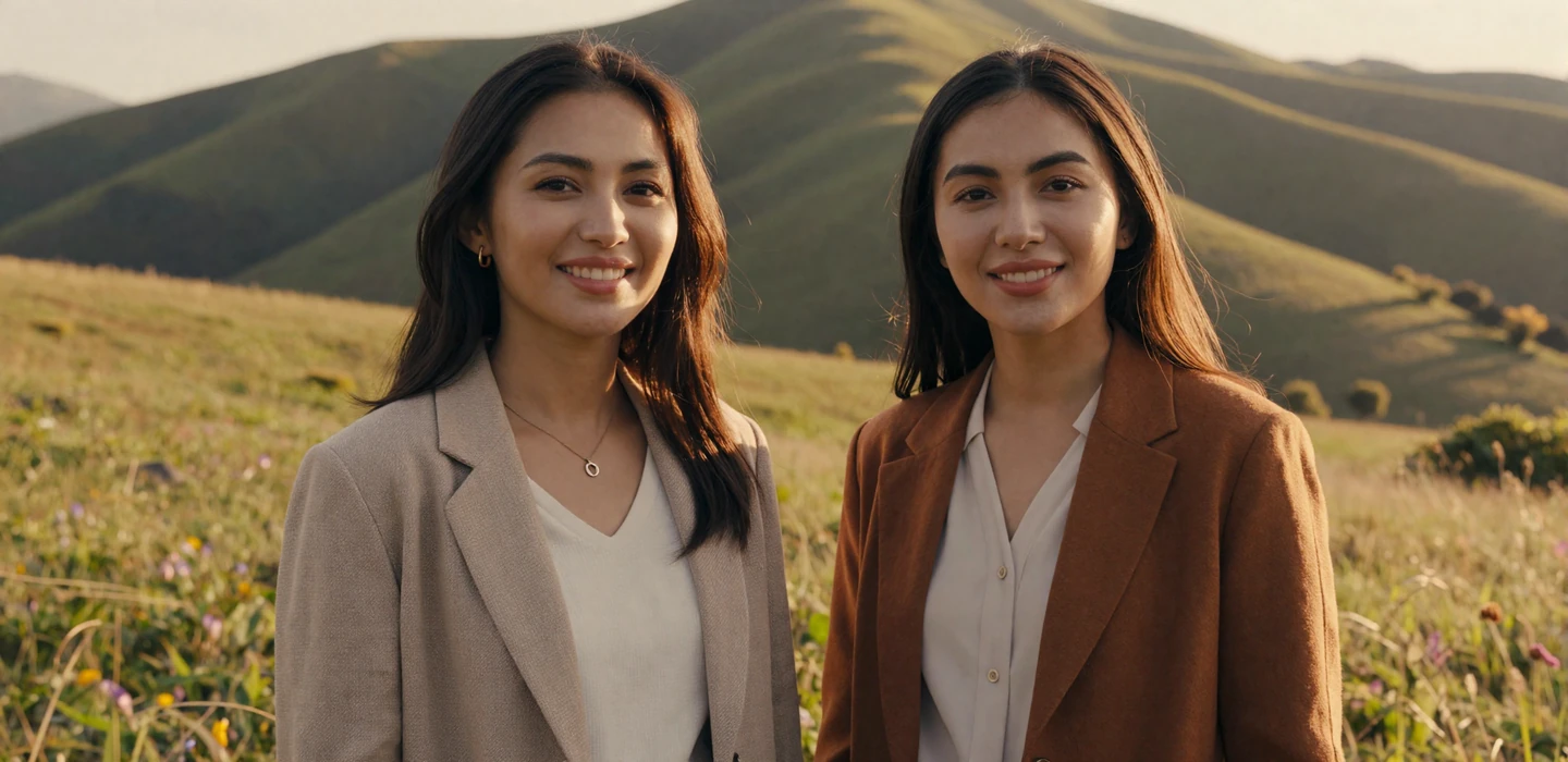 Beautiful Kyrgyz women in modern elegant attire seeking genuine relationships on Localdatingusa dating platform